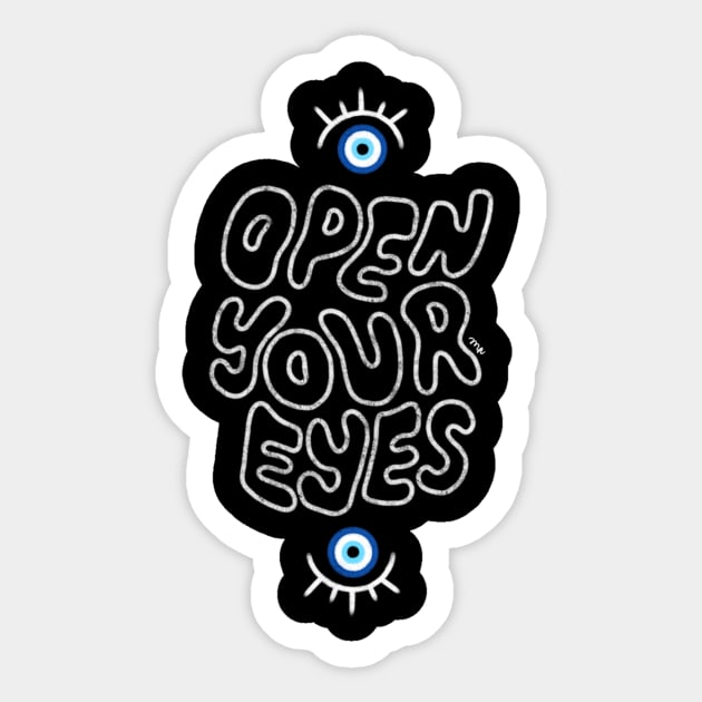 Open Your Eyes Sticker by ehmacarena-art